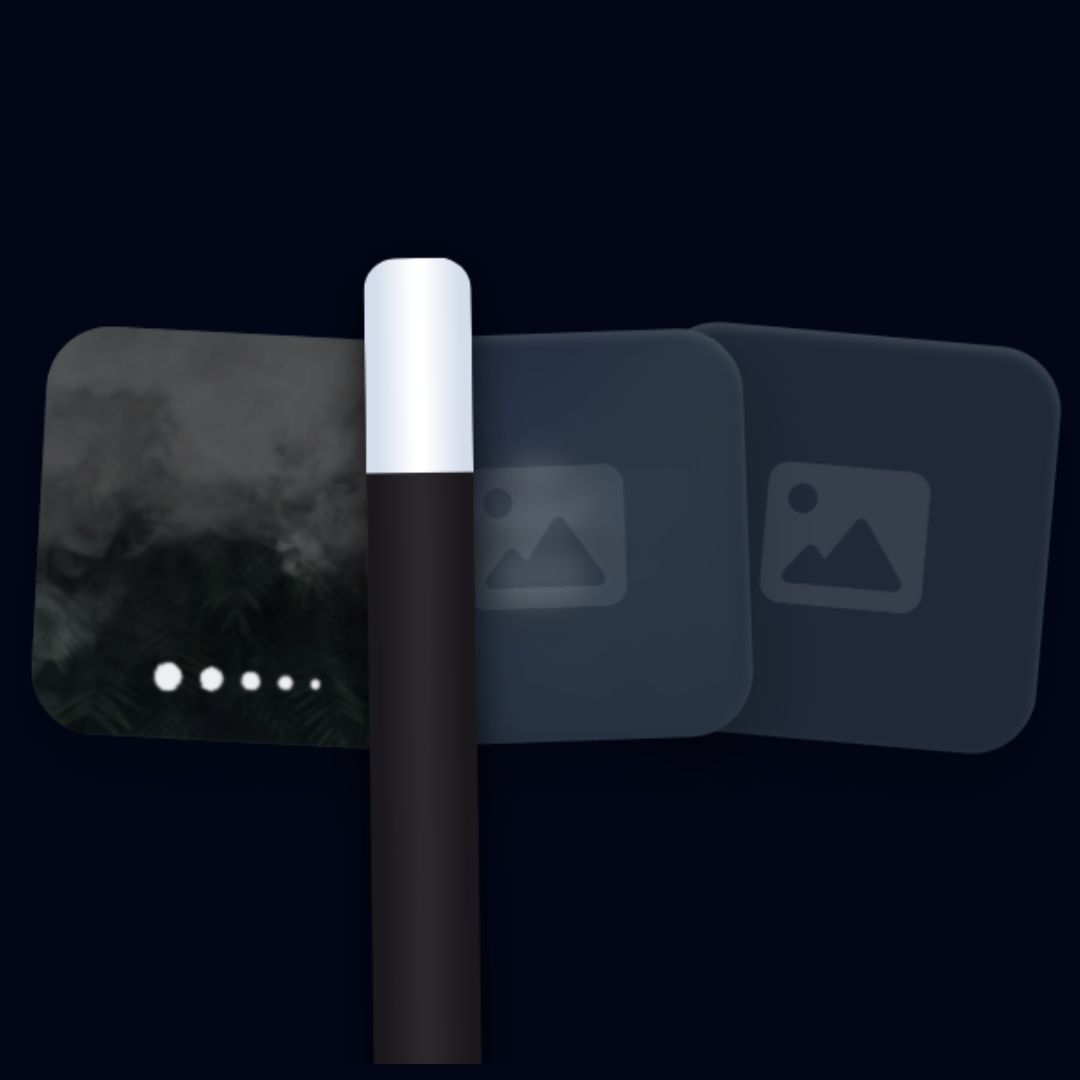 Create Interactive Magic Wand Reveal Card Layout using HTML, CSS, and ... image.