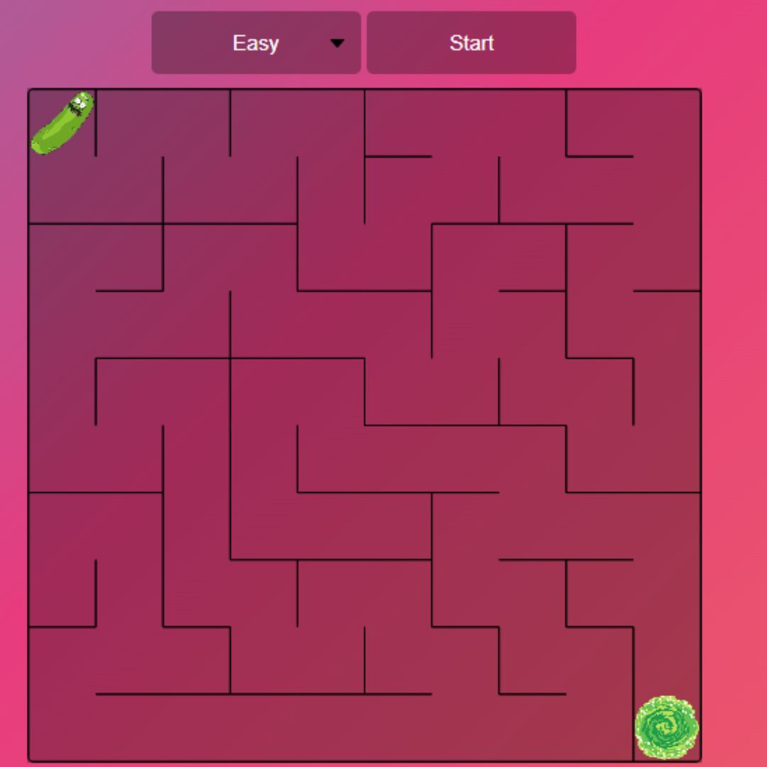 20+ JavaScript Games with Source Code for Beginners - Maze Game