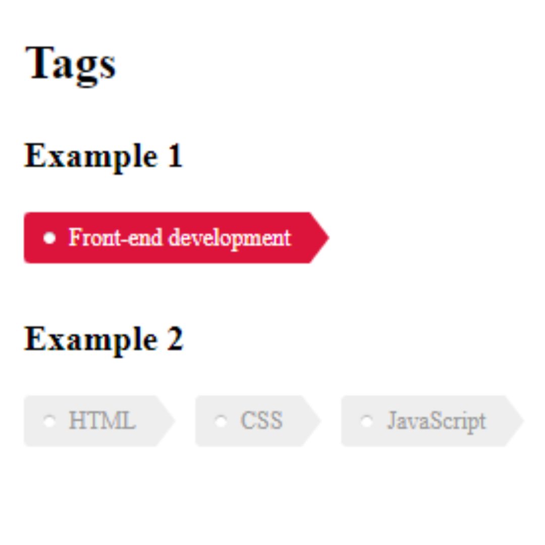 Collection of 100 HTML and CSS Mini Projects for Beginners with Source Code - Tag Cloud