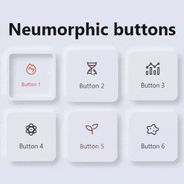 Creating Elegant Neumorphic Buttons using HTML and CSS (Source Code)