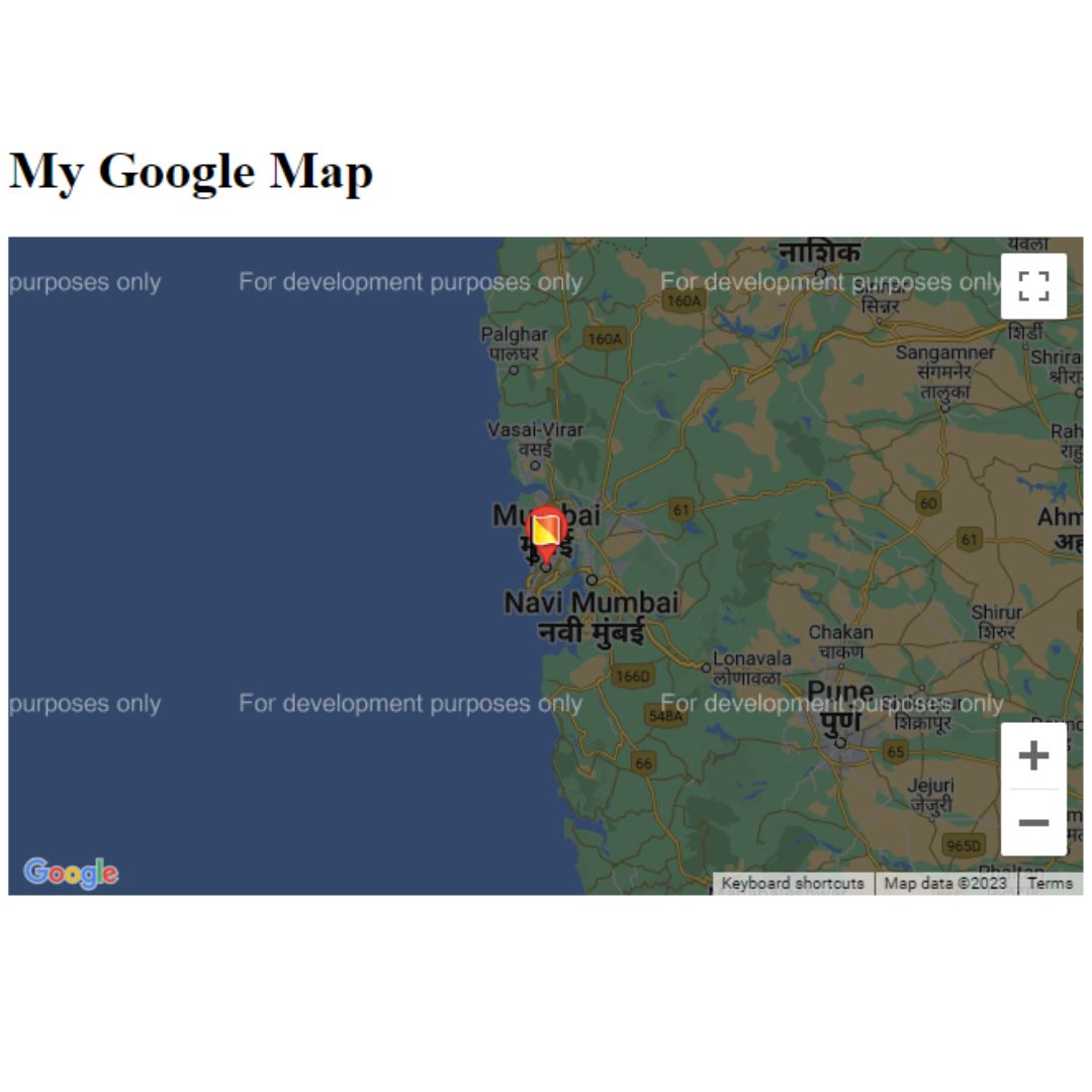 Google Maps Integration using JavaScript