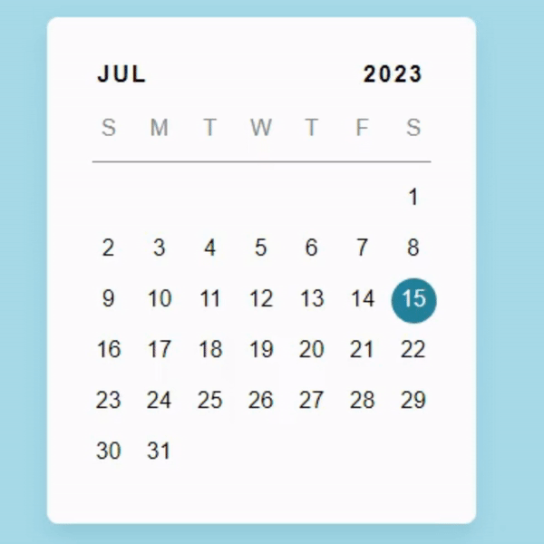How to Make a Calendar Widget using HTML, CSS, and JavaScript