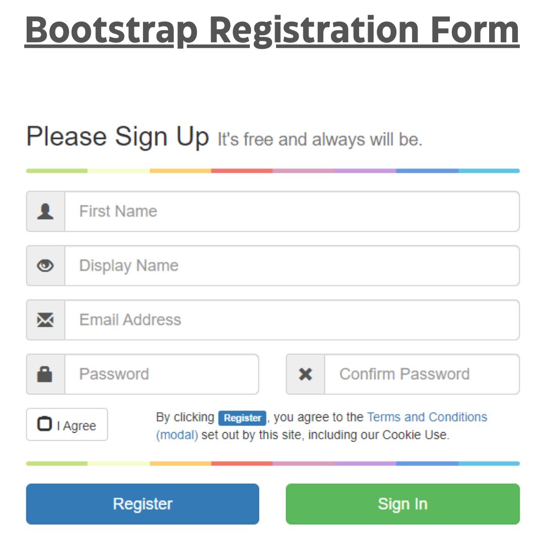 Create a Responsive Bootstrap Registration Form (Source Code)