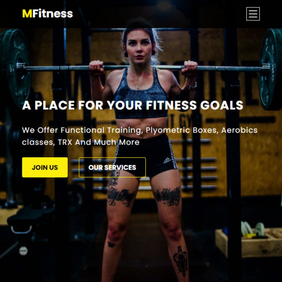 30 Free Landing Page Templates using HTML, CSS, and JavaScript - Responsive Gym Website