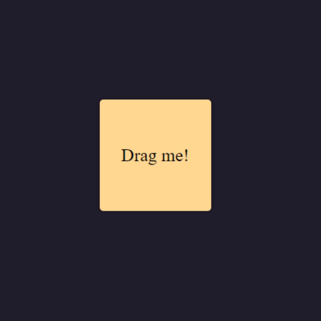 Simple Steps to Create a Draggable HTML Element with JavaScript (Source ...