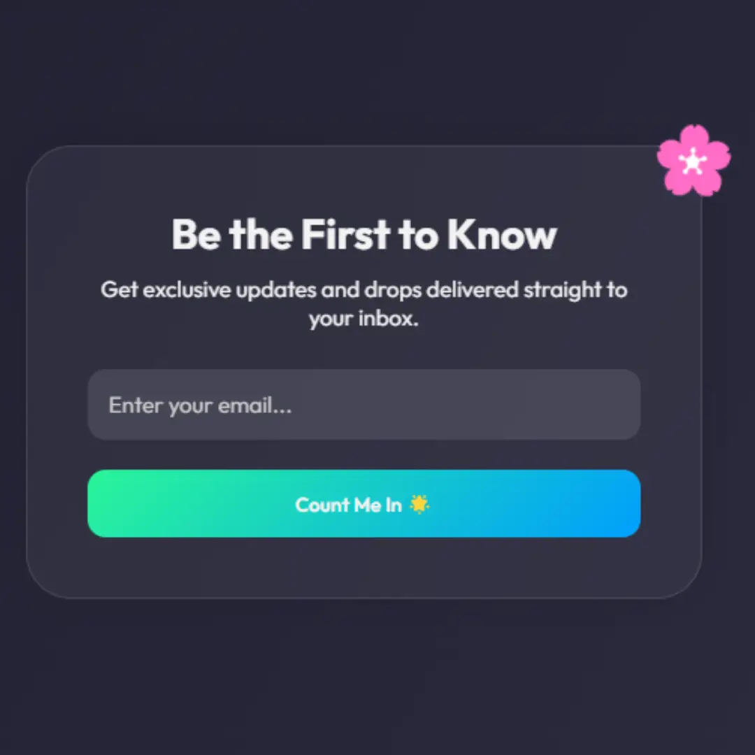 Create Email Subscription Box using HTML and CSS