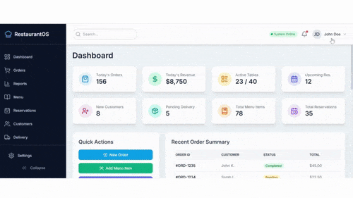 create-restaurant-dashboard-using-html-tailwind-css-and-javascript.gif