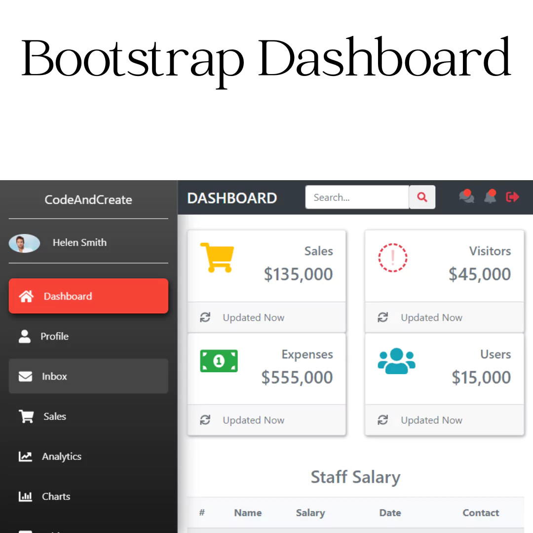 Creating a Responsive Bootstrap Dashboard: Source Code Included