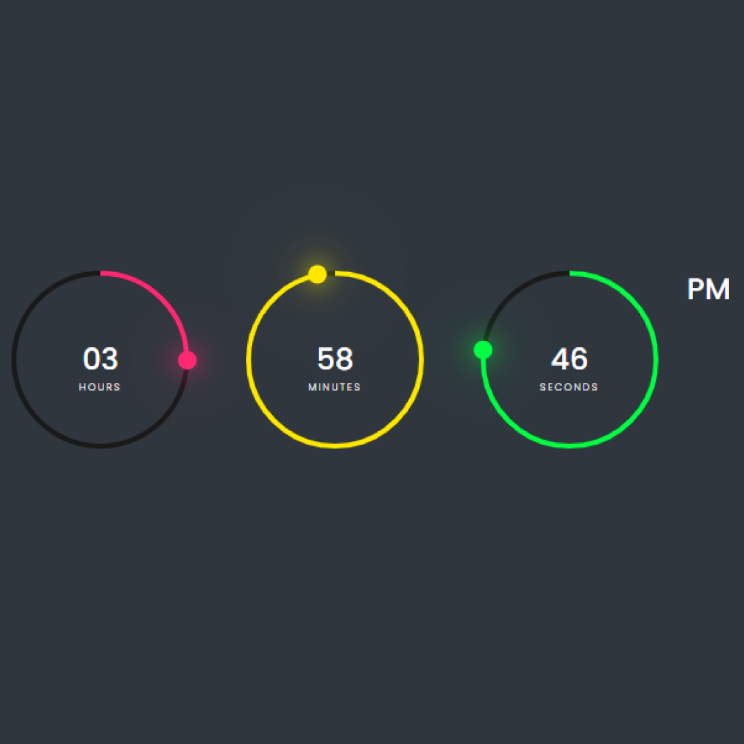 50 HTML, CSS, and JavaScript Projects with Source Code for Beginners - Digital Clock