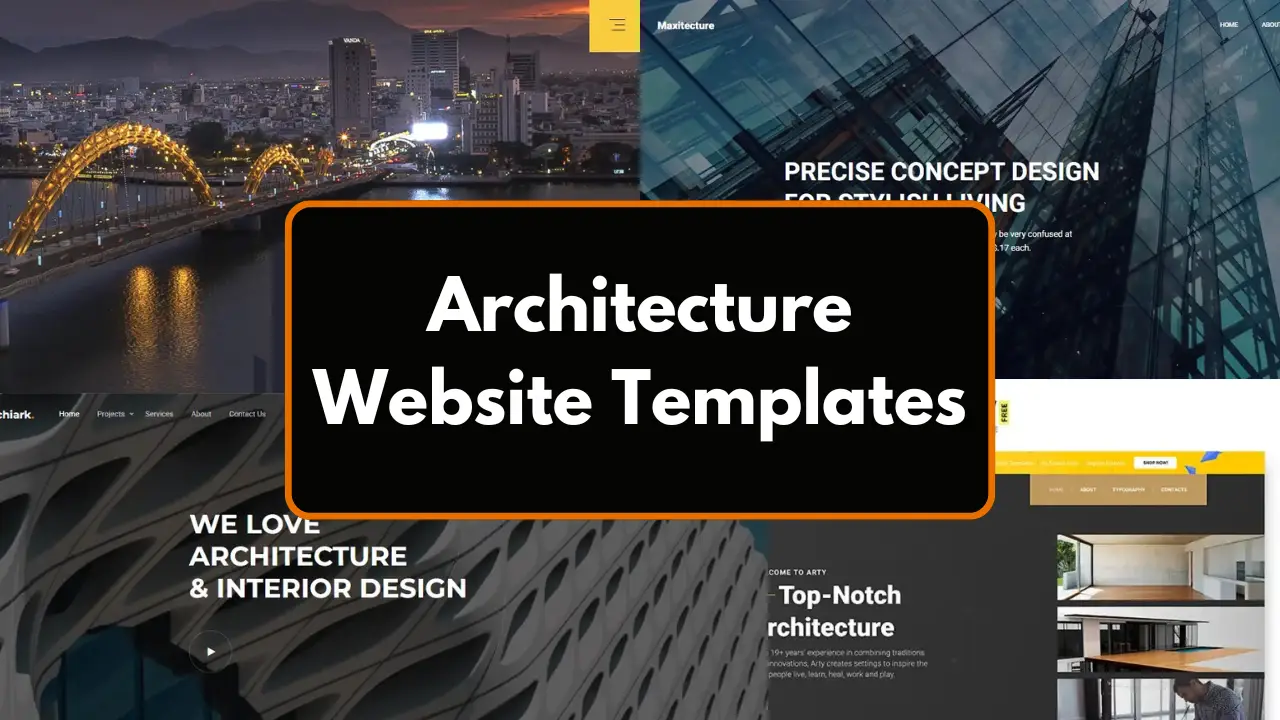 Free 20+ Architecture Website Templates Using HTML, CSS, and JavaScript