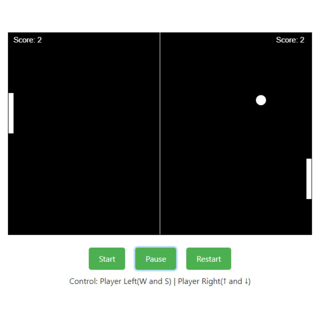 20+ JavaScript Games with Source Code for Beginners - Ping Pong Game