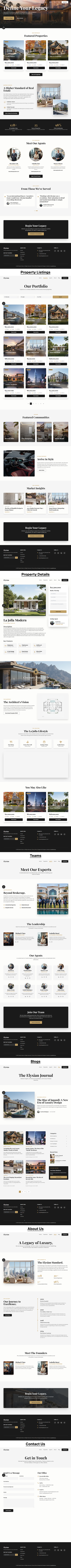Elysian - Modern Real Estate HTML Template (Tailwind CSS)