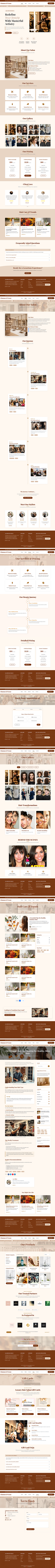 Glamour & Grace - Hair Salon Website HTML Template