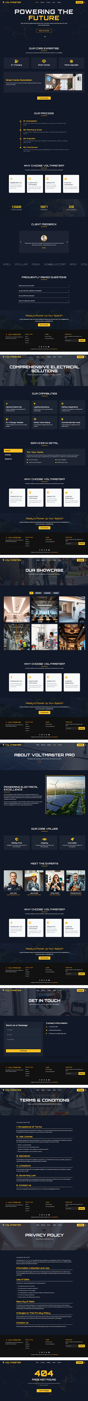 Voltmaster Pro - Electrical Services Website Template