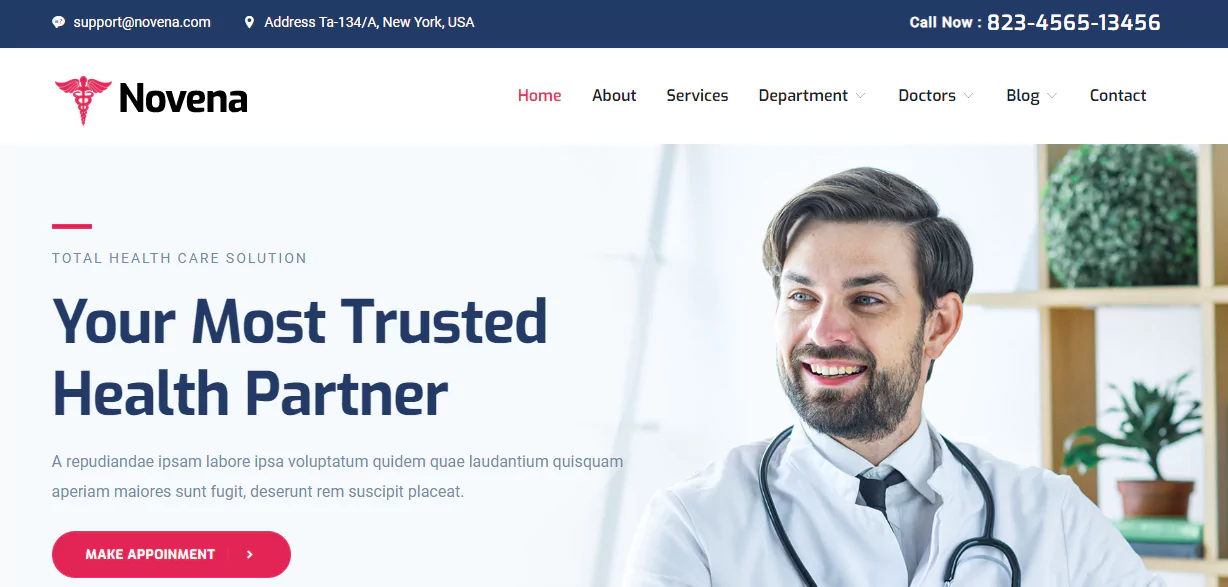 bootstrap medical template