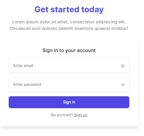 form component - form components - login with highlighted form