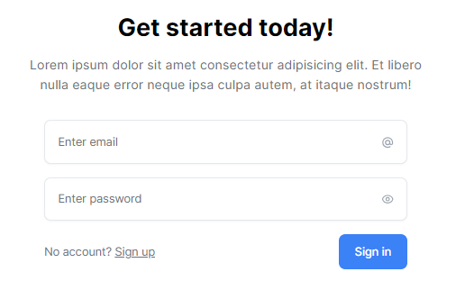 form component - login