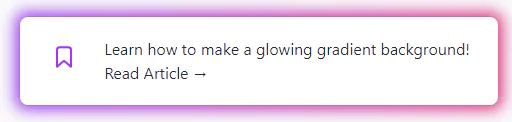 glowing gradients with tailwind css