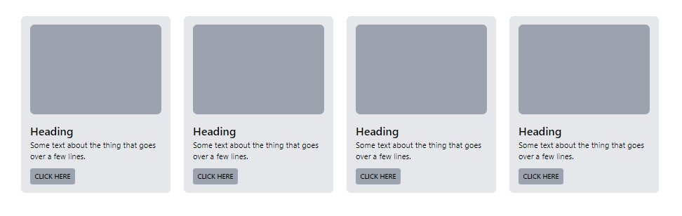 articles card grid
