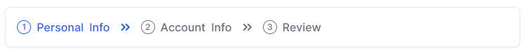 30 tailwind css stepper - breadcrumb stepper