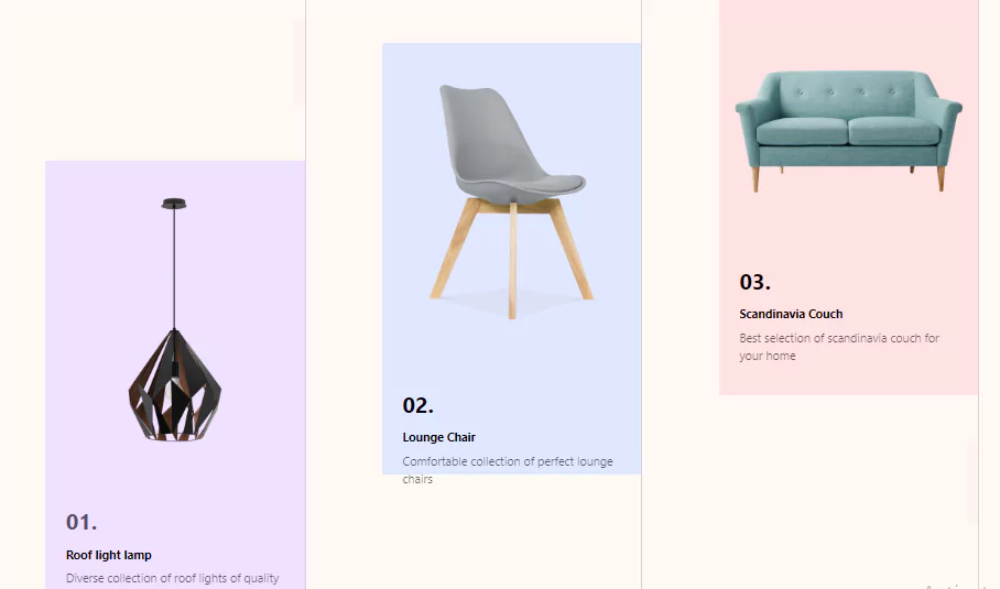 tailwind ecommerce slide cards