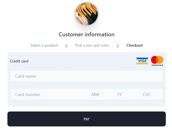 form component - tailwind component form checkout