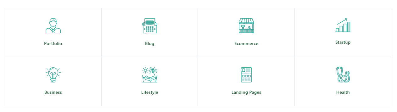 feature icon grid