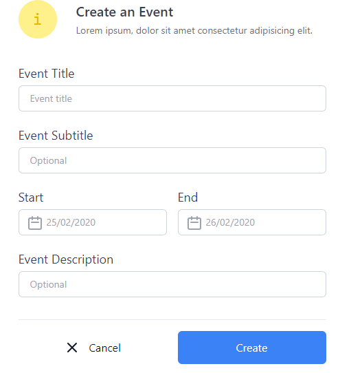 form component - form create