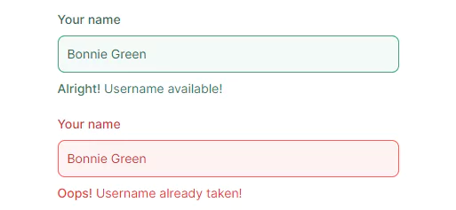 form component - form validation