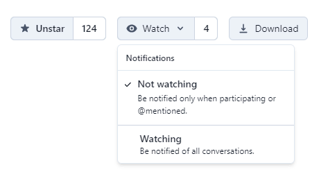 github buttons