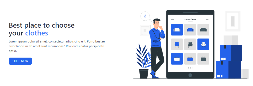 tailwind hero e-commerce