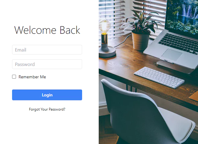 form component - login with image