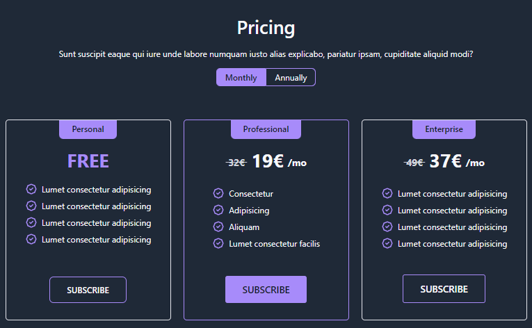 pricing #1