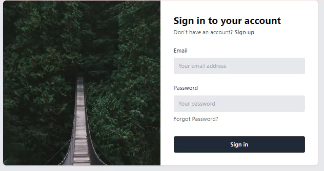 form component - sign in form