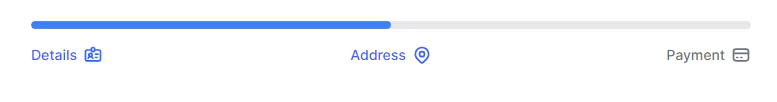 30 tailwind css stepper - progress bar with text and icon