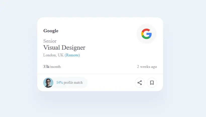 Preview of Job Listing Card