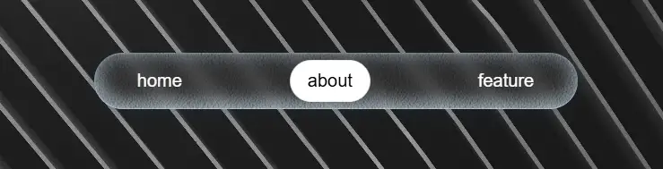 Preview of Frosted Glass Gooey Gravity Navigation