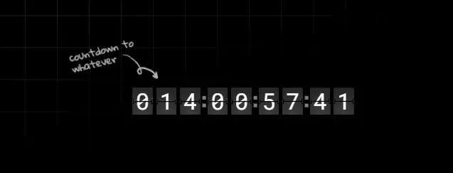 Preview of Split Flap Countdown Timer