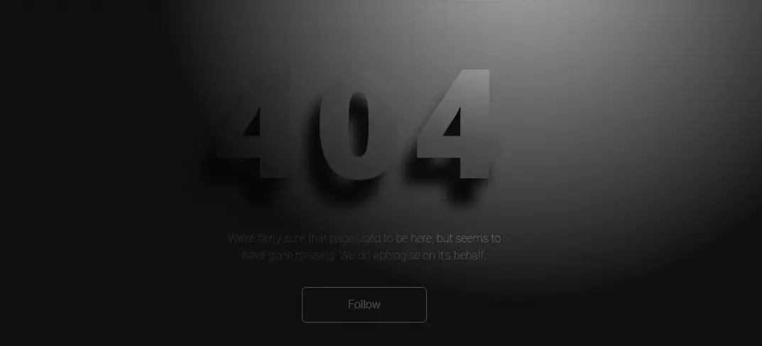 Preview of Animated 404 Error Page with Swinging
